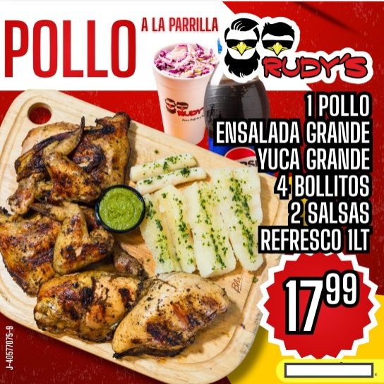 Promo pollo a la parrilla