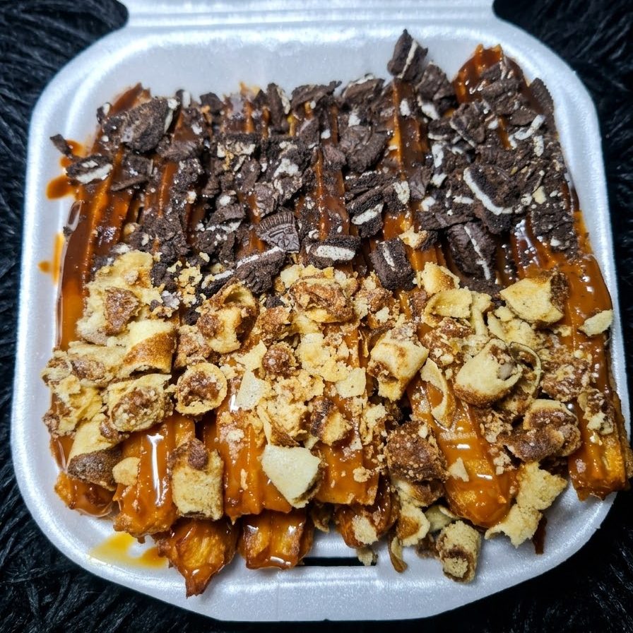 Churros especiales (con oreo y pirulin)