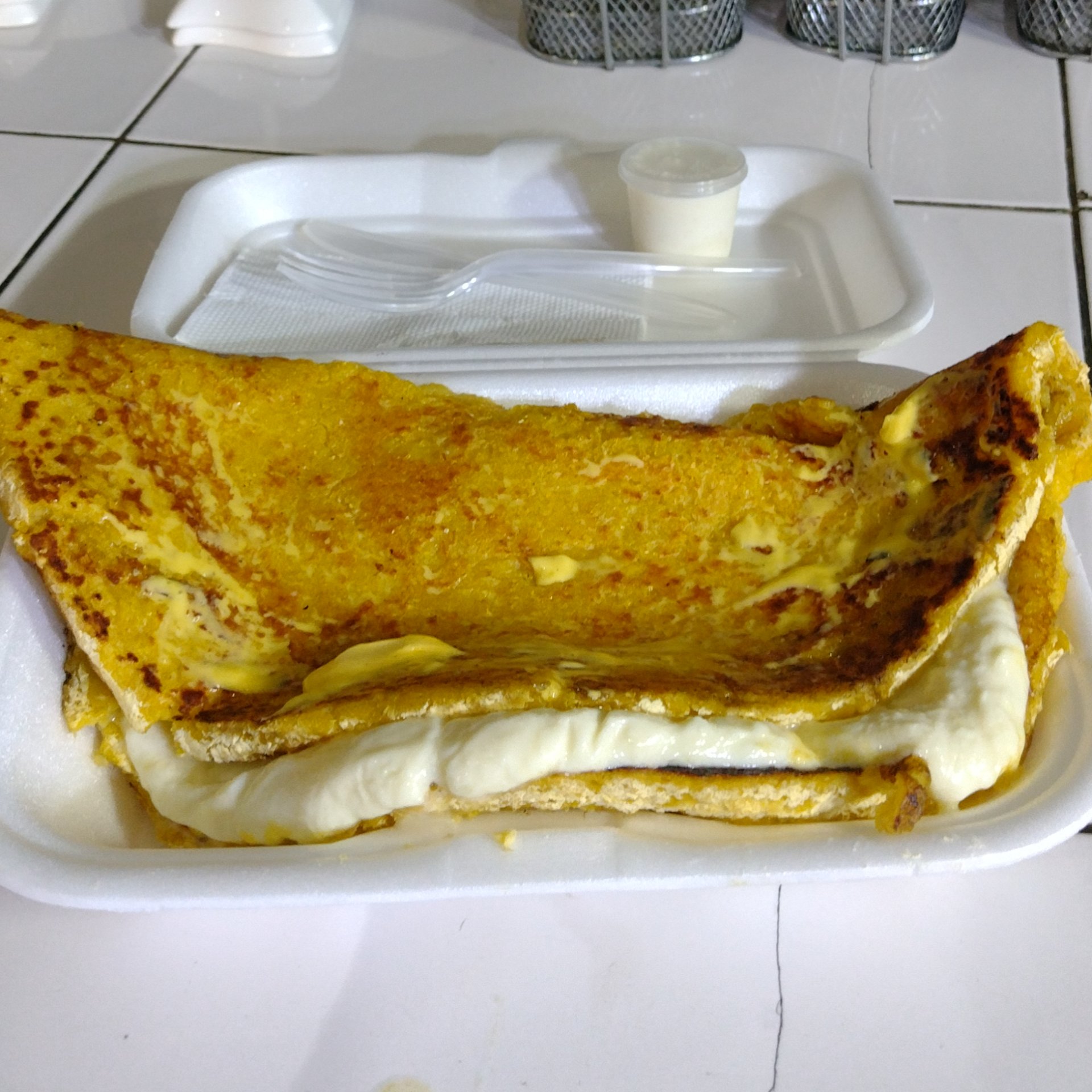 Cachapa con queso de mano (2pers)