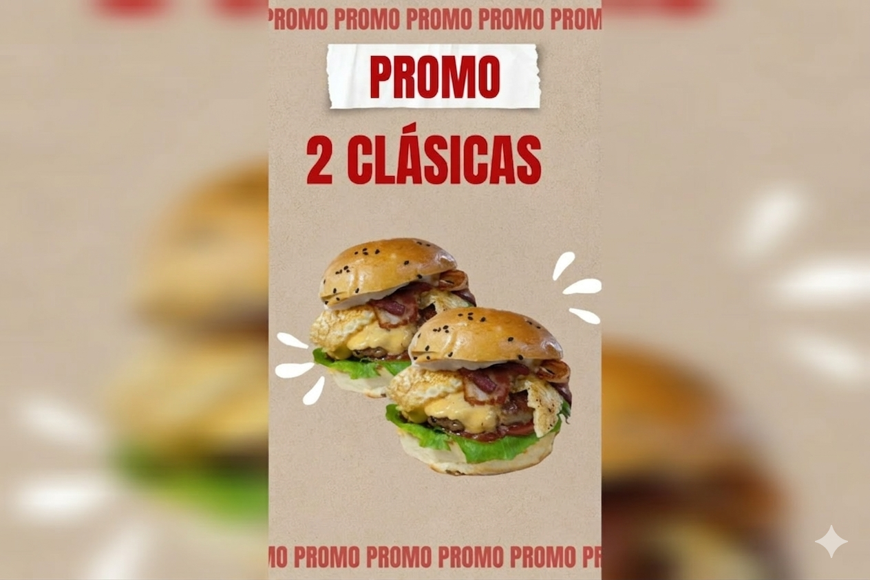2 Hamburguesas clásicas