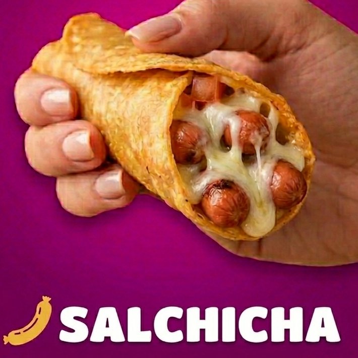 Tacos Dorados Salchicha y Queso