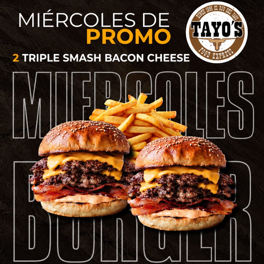 Promo 2 Triple Smash Bacon Cheese