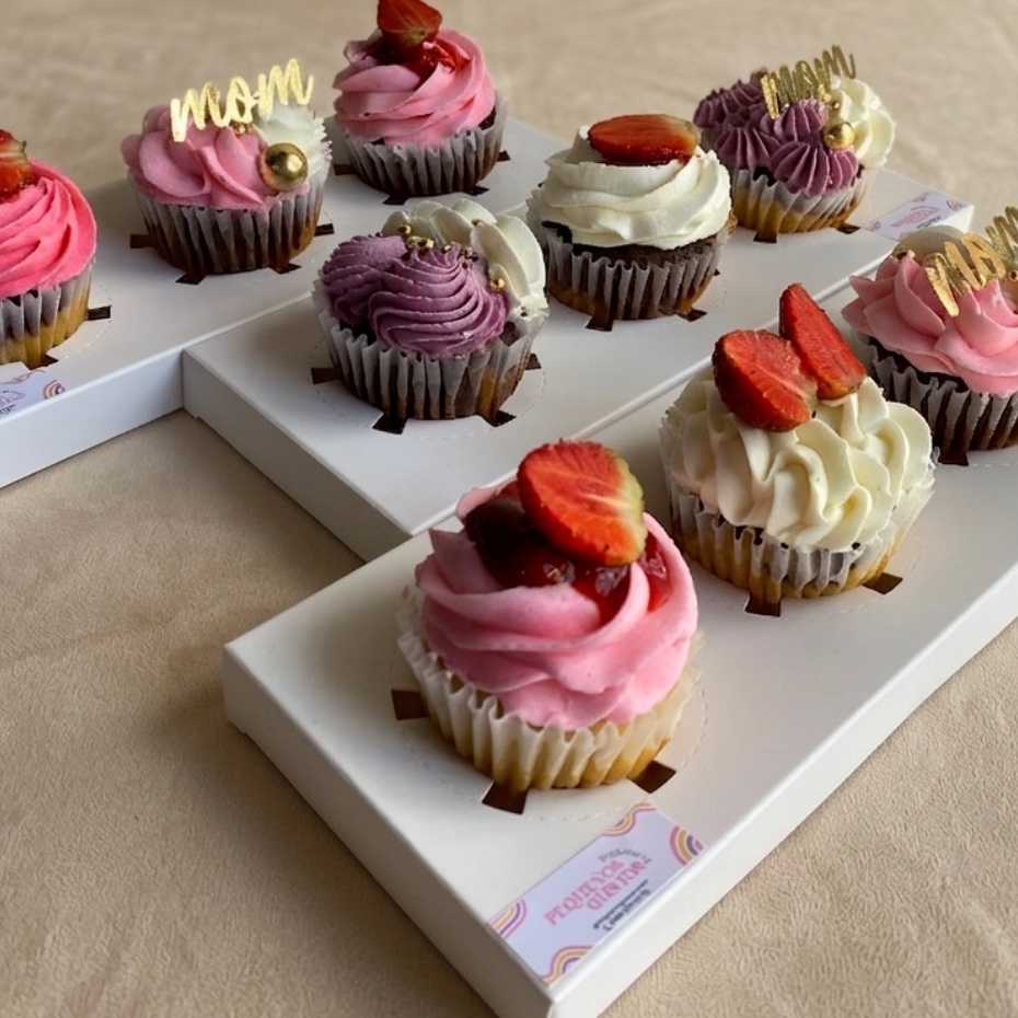 Trío de cupcakes