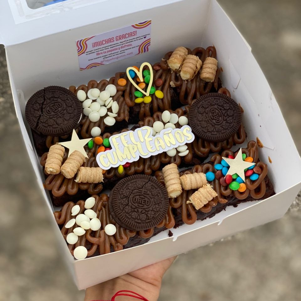 Caja De Regalo Con Brownie