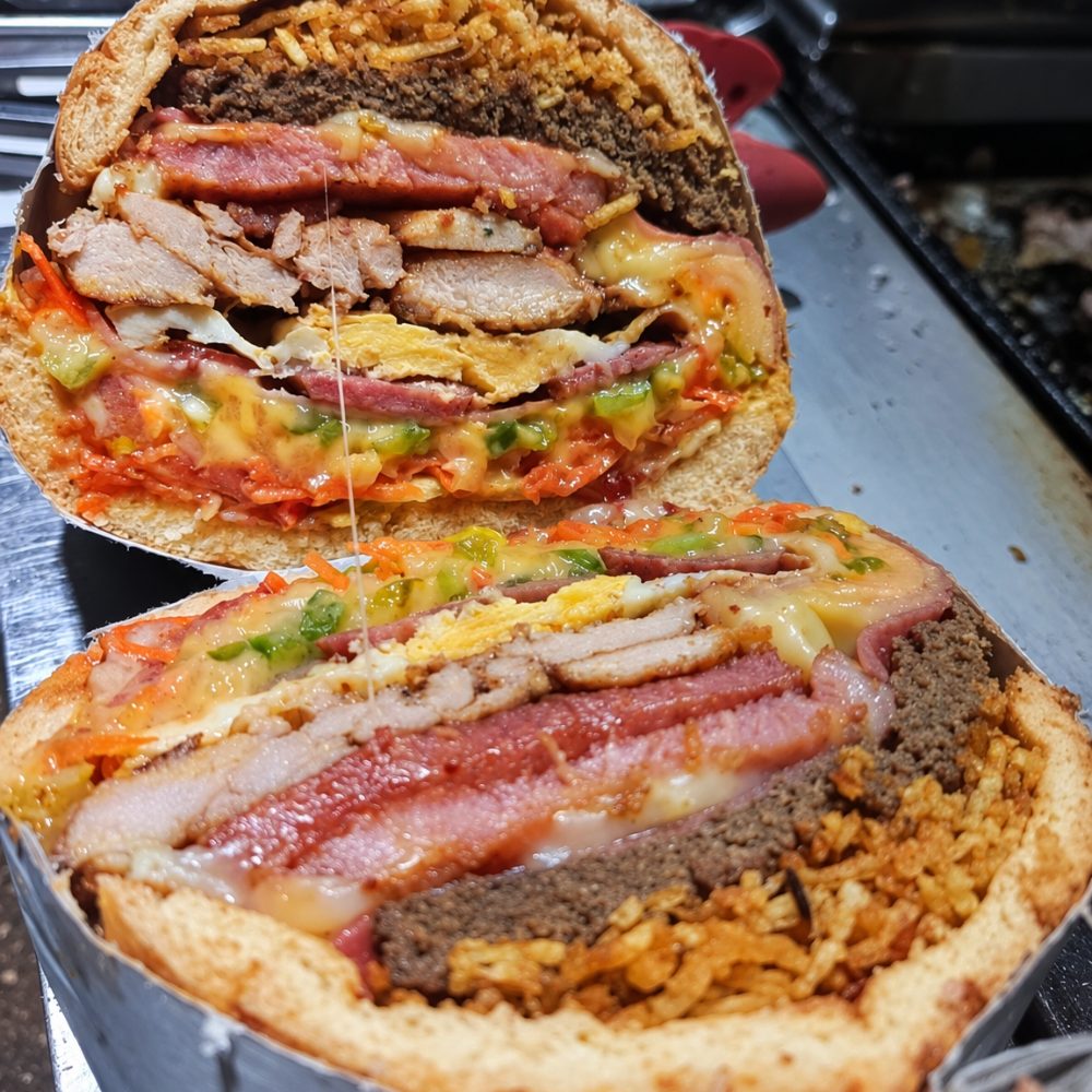 Hamburguesa triple
