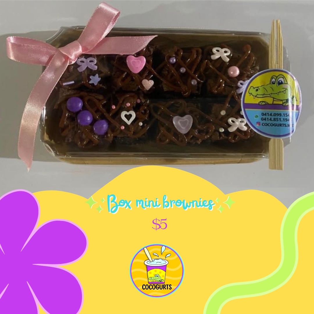 Box 8 mini brownies