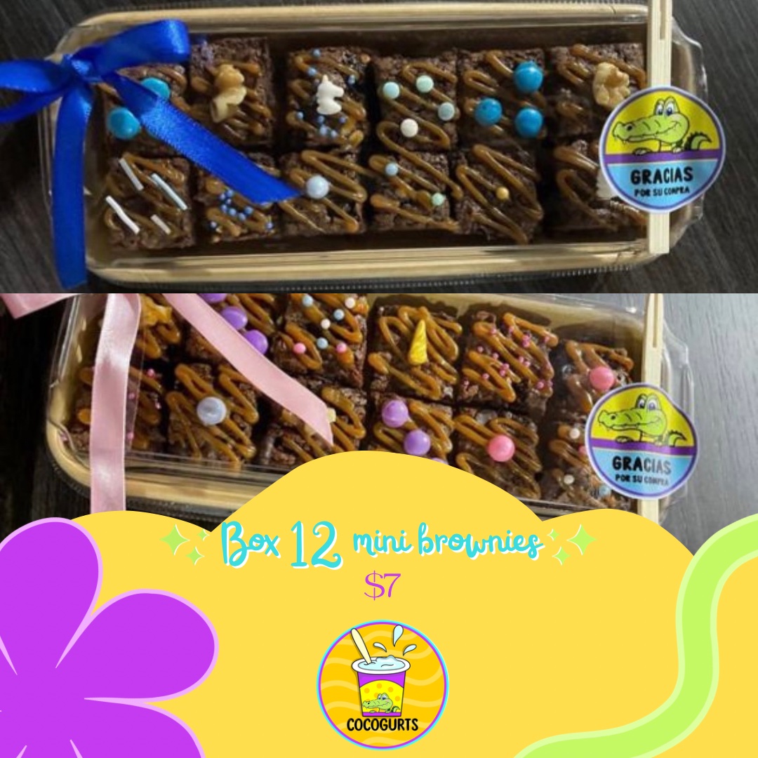 Box 12 mini brownies